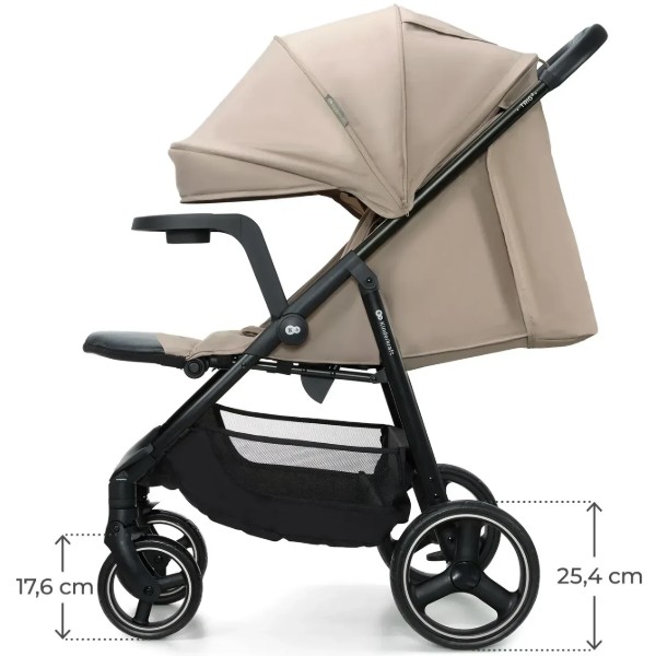 Фото - Коляска прогулочная Kinderkraft Trig 3 Tray Beige (KSTRIG03BEG000T)
